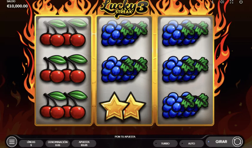 Lucky Streak 3 символы и линии
