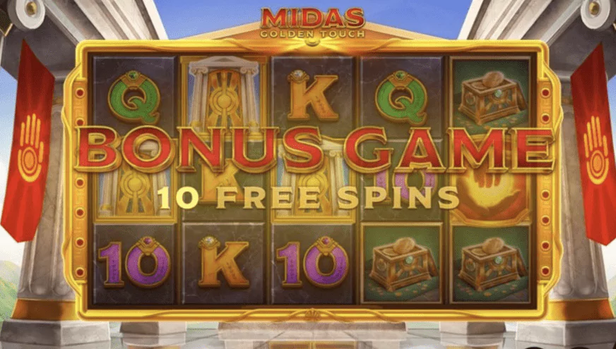 Midas Golden Touch Free Play Бонус раунд