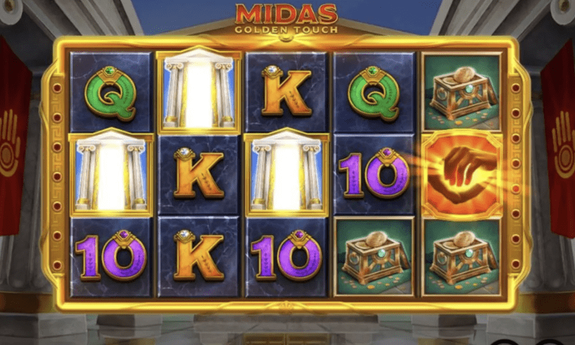 Midas Golden Touch Free Play игровое поле