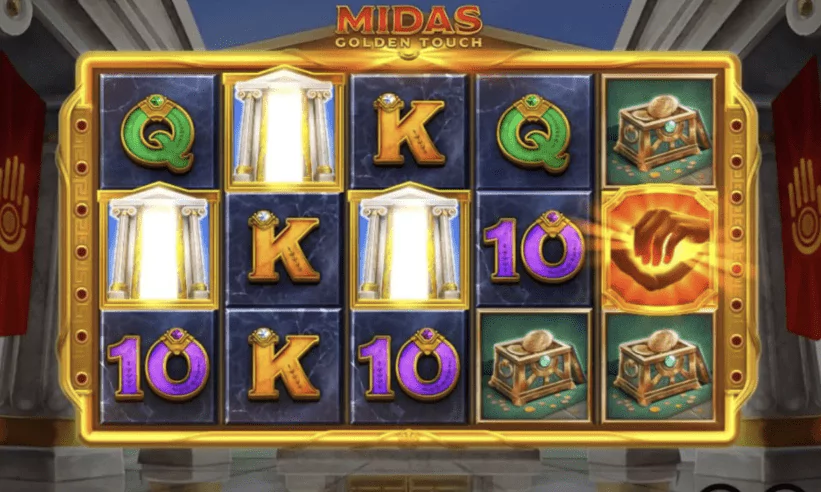 Midas Golden Touch Free Play игровое поле